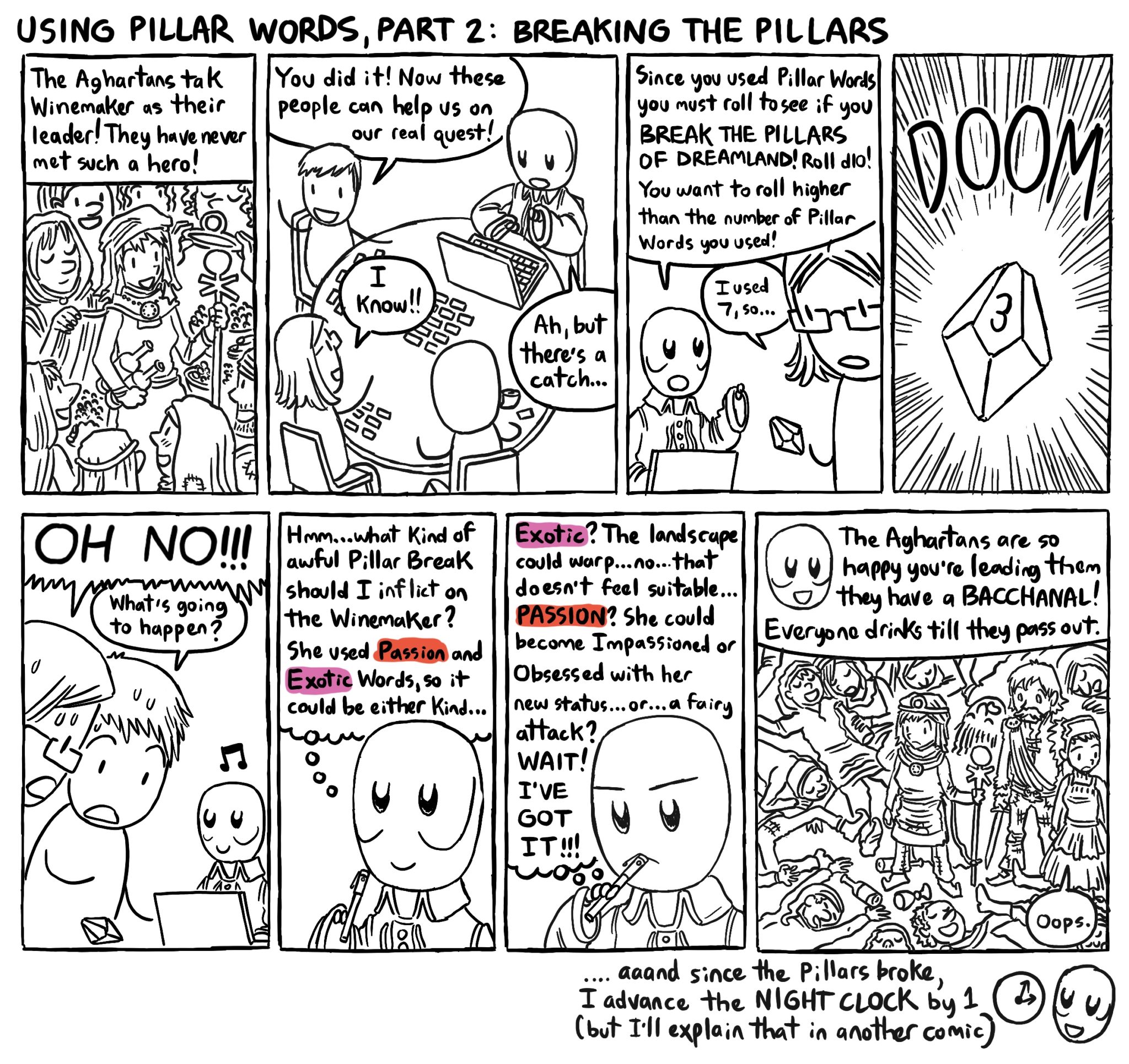 Tutorial Comics Core Mechanics of Dreamland DREAMLAND RPG